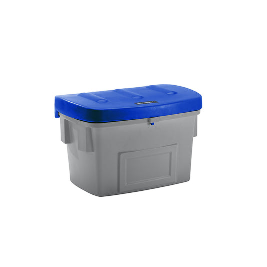 Universal / grit container, without dispenser opening, 200 l, blue lid.
