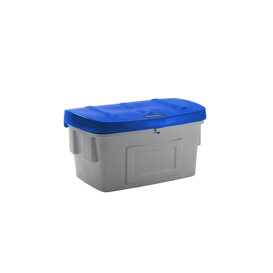 Universal / grit container, without dispenser opening, 400 l, blue lid.