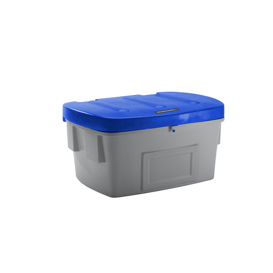 Universal / grit container, without dispenser opening, 550 l, blue lid.