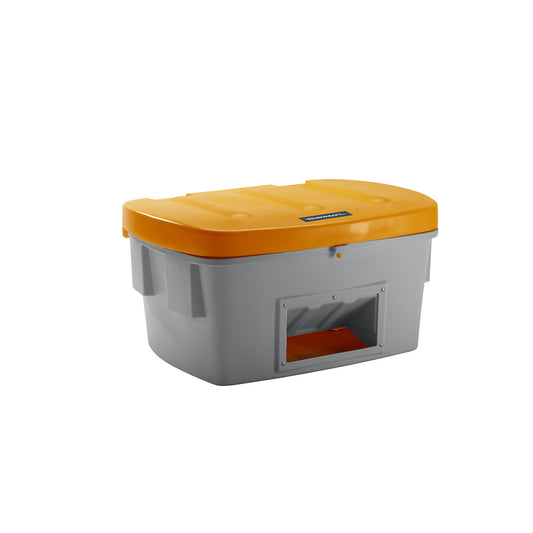 Universal / grit container, with dispenser opening, 550 l, orange lid.