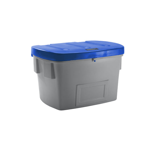 Universal / grit container, without dispenser opening, 700 l, blue lid.