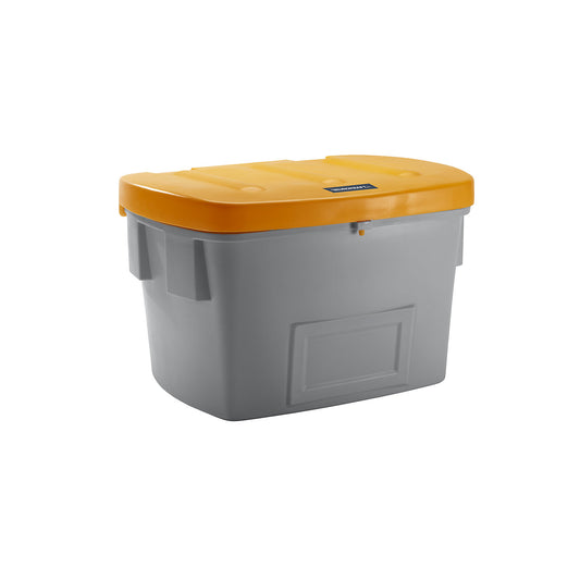 Universal / grit container, without dispenser opening, 700 l, orange lid.