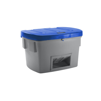 Universal / grit container, with dispenser opening, 700 l, blue lid.