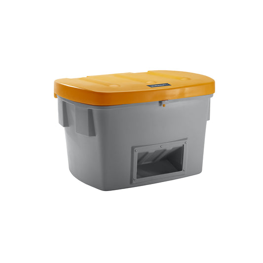 Universal / grit container, with dispenser opening, 700 l, orange lid.