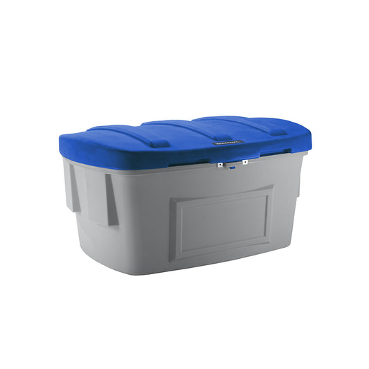 Universal / grit container, without dispenser opening, 1000 l, blue lid.