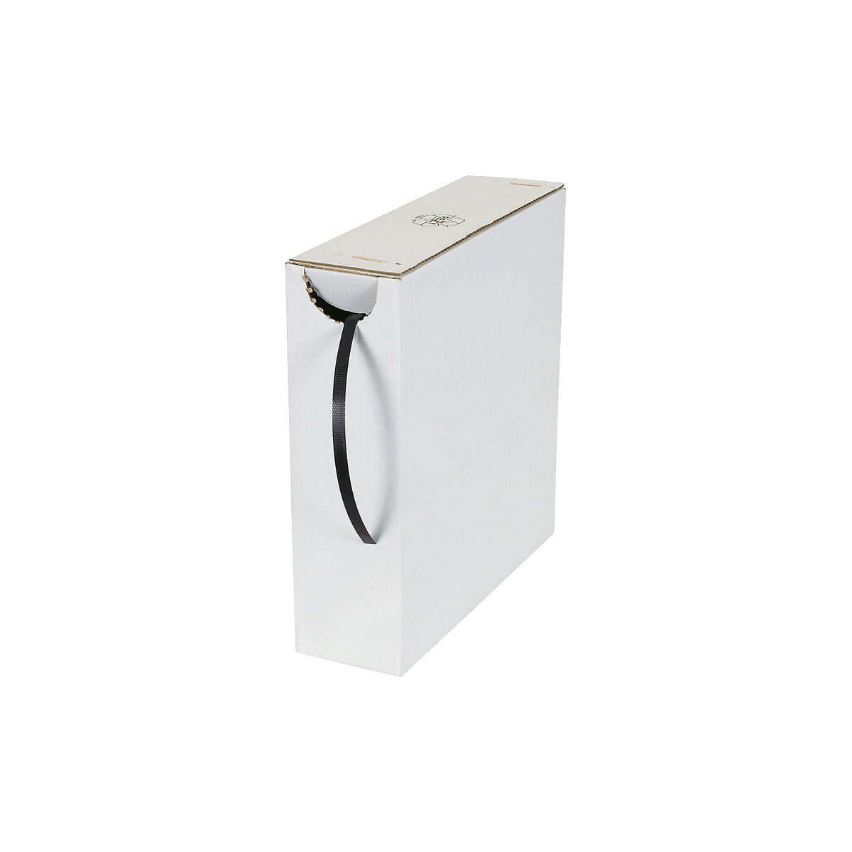 PP strapping, in dispenser box, strap width 13 mm.