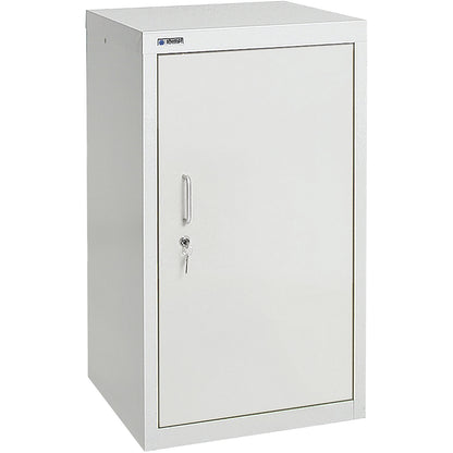 Environmental cupboard without door perforations, HxWxD 900 x 500 x 500 mm, 2 tray shelves, light grey / light grey.