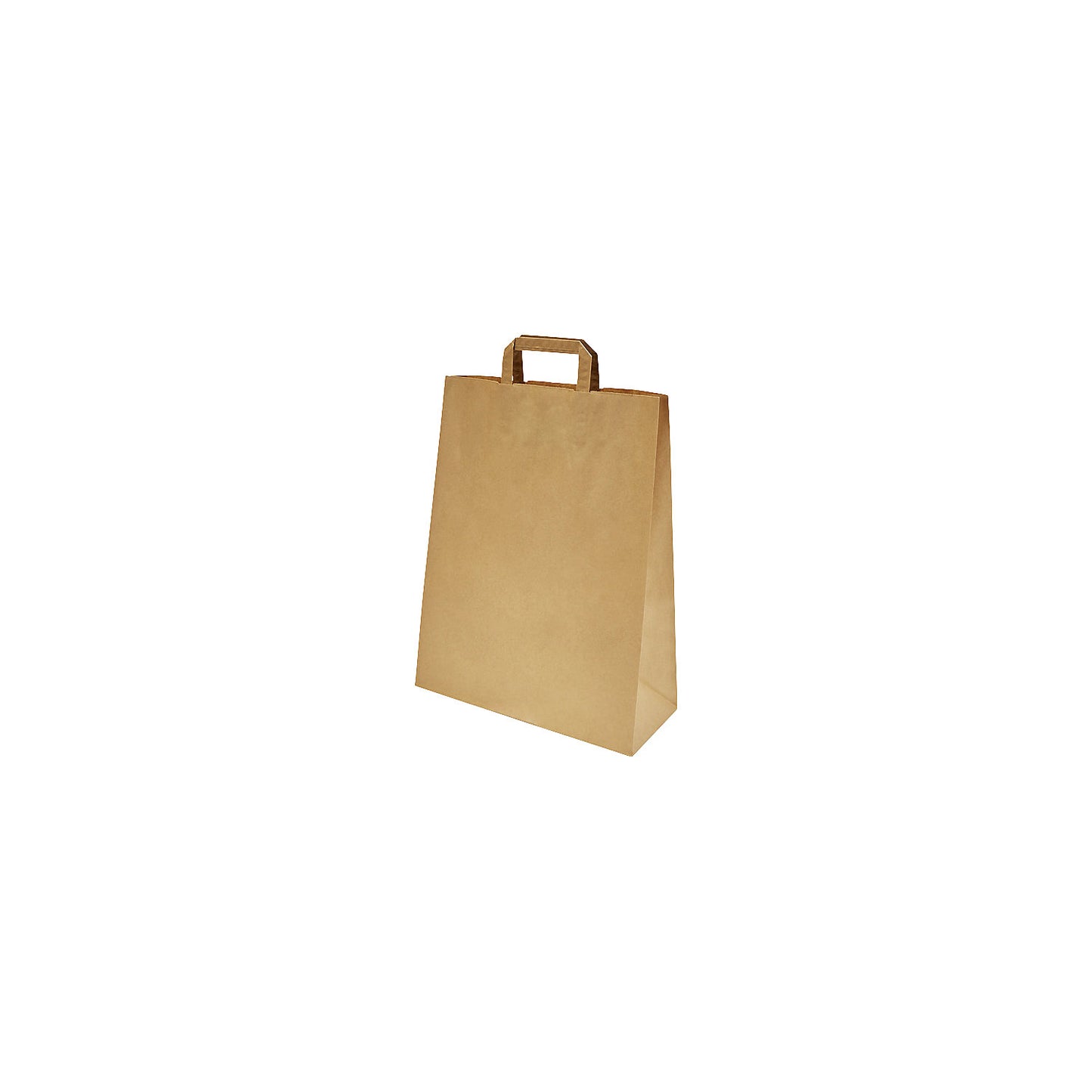 Paper carry bag, brown, LxWxH 320 x 140 x 420 mm, 80 g/m², pack of 250.