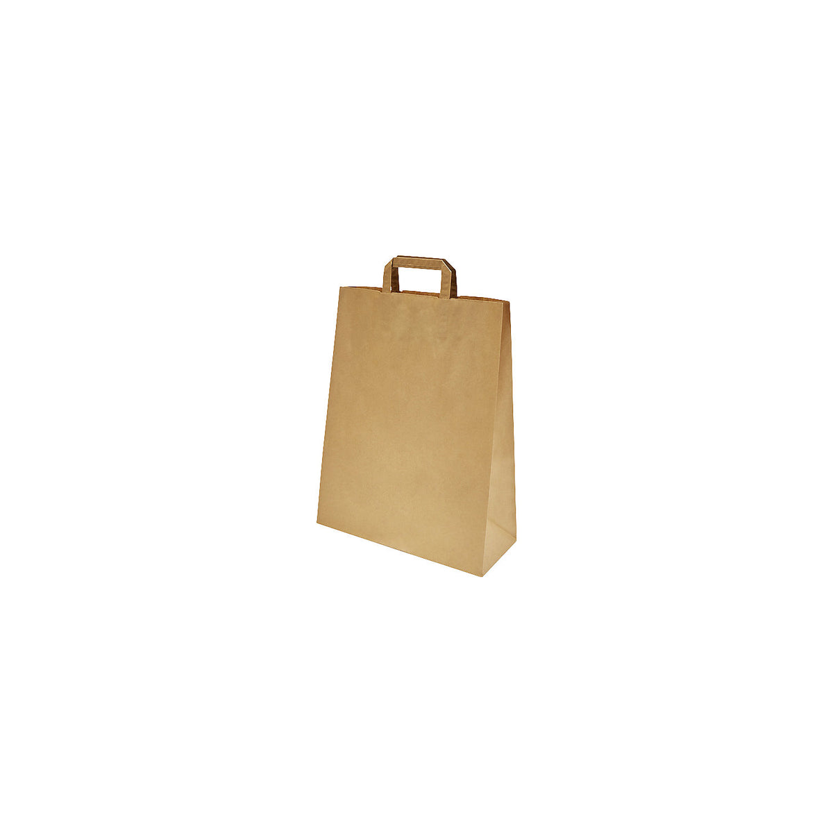 Paper carry bag, brown, LxWxH 320 x 140 x 420 mm, 80 g/m², pack of 250.