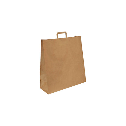 Paper carry bag, brown, LxWxH 450 x 170 x 480 mm, 100 g/m², pack of 200.