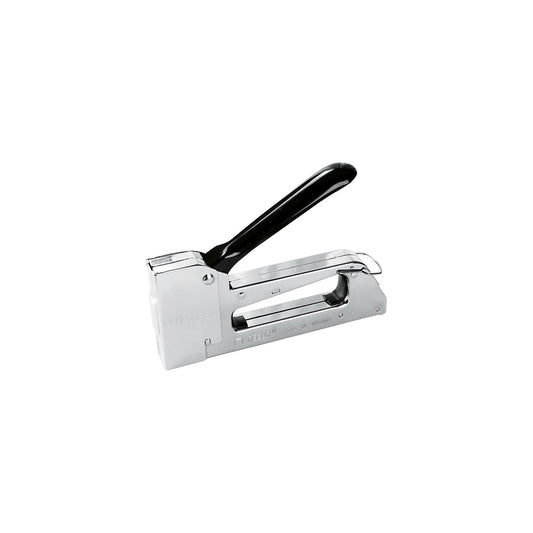 Staple gun, for films, cardboard, textiles, mechanical for staples 6 / 10 mm.