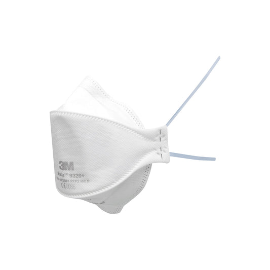 3M™ Aura™ 9300 folding mask, FFP2, pack of 20, white, without valve.