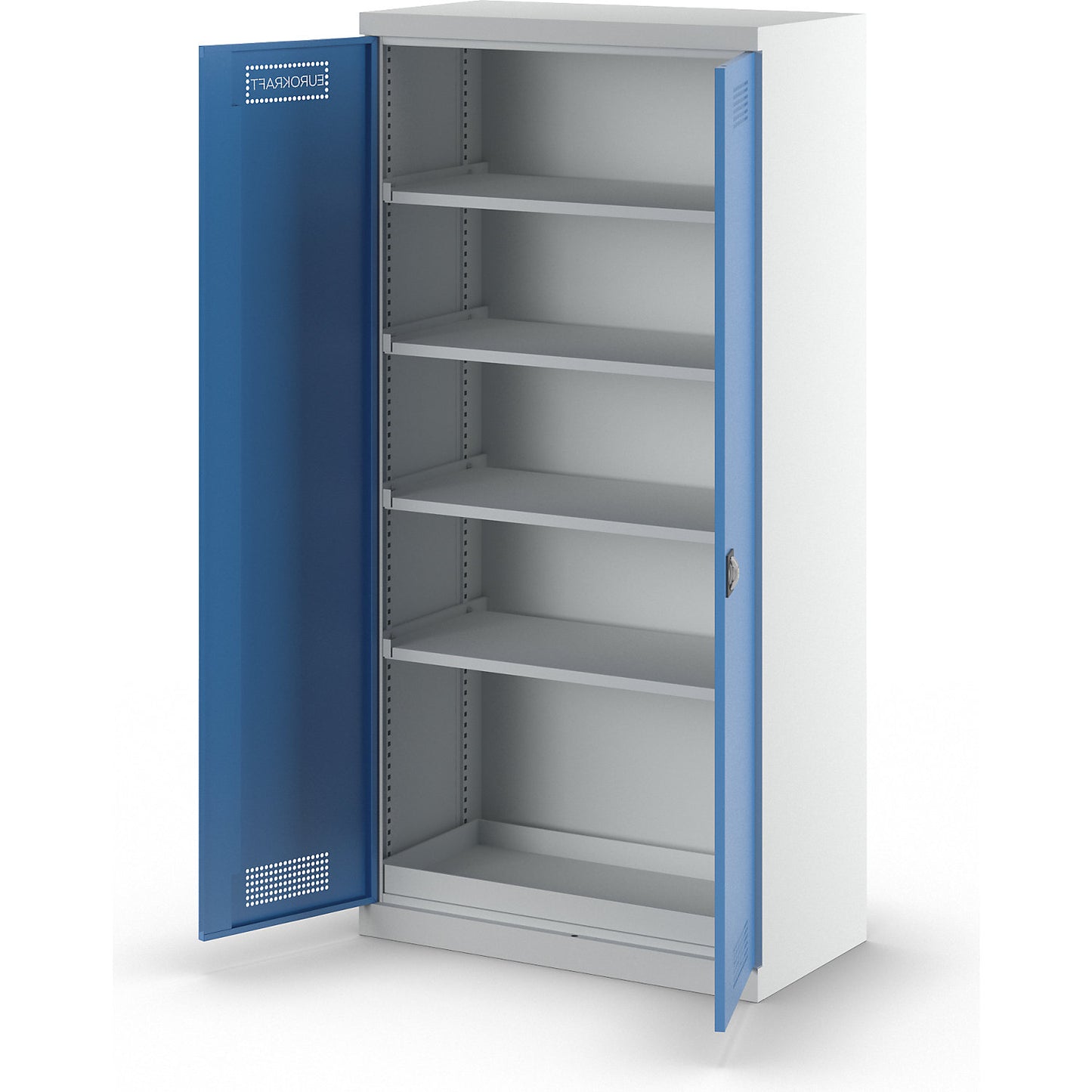 Environmental cupboard, base sump tray, 4 painted shelves, HxWxD 1950 x 950 x 500 mm.
