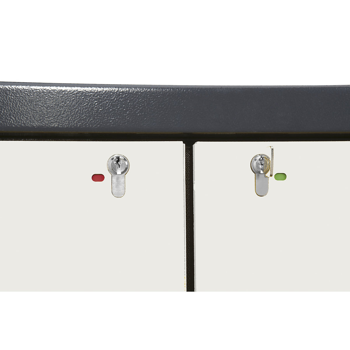 Fire resistant industrial hazardous goods cupboard, type 90, HxWxD 1955 x 900 x 615 mm, 2 door, pure white.