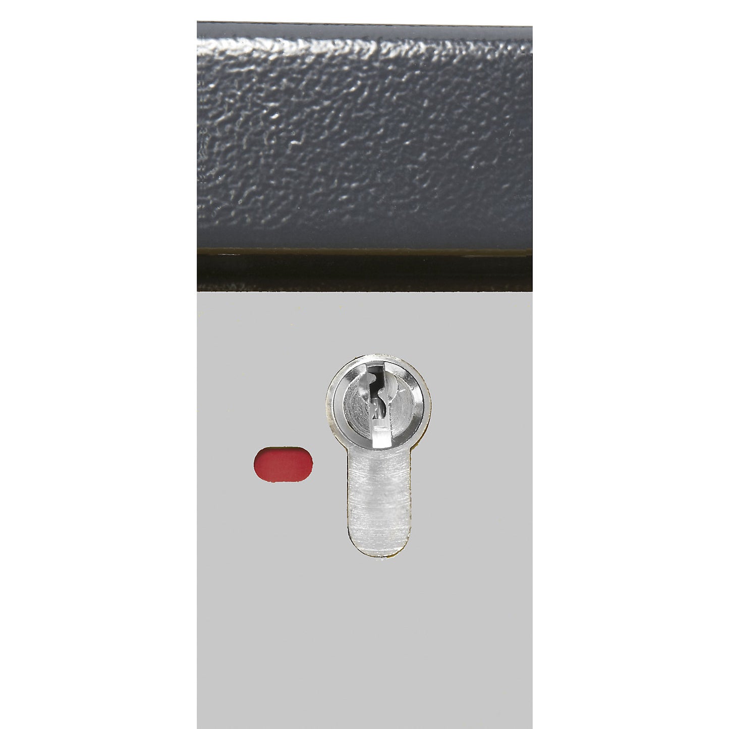 Fire resistant industrial hazardous goods cupboard, type 90, HxWxD 1955 x 600 x 615 mm, 1 door, light grey.