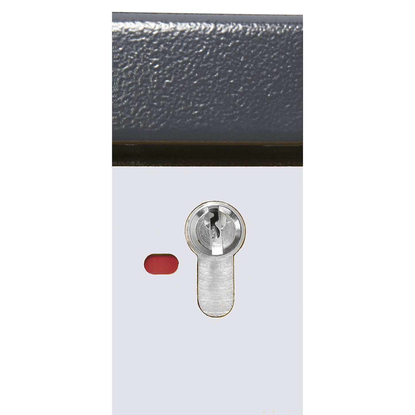 Fire resistant industrial hazardous goods cupboard, type 90, HxWxD 1955 x 600 x 615 mm, 1 door, white aluminium.