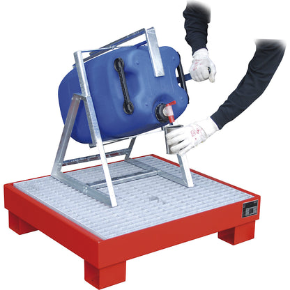Tilting canister stand, for 50 / 60 litre containers, hot dip galvanised.
