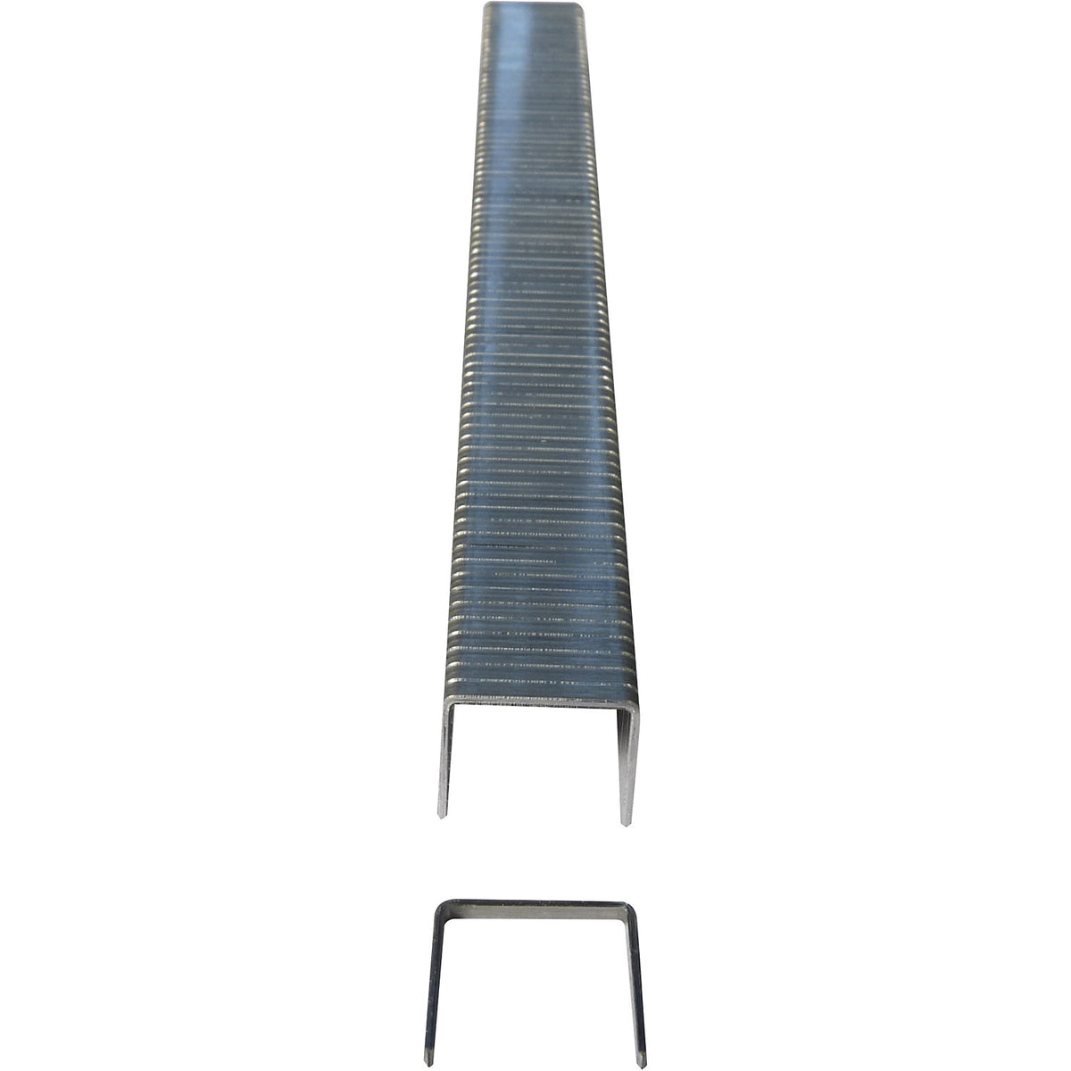 Staples for staple guns, hammer tackers with open stapling, pack of 20000, 10 mm leg length.