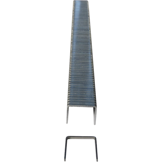 Staples for staple guns, hammer tackers with open stapling, pack of 20000, 10 mm leg length.
