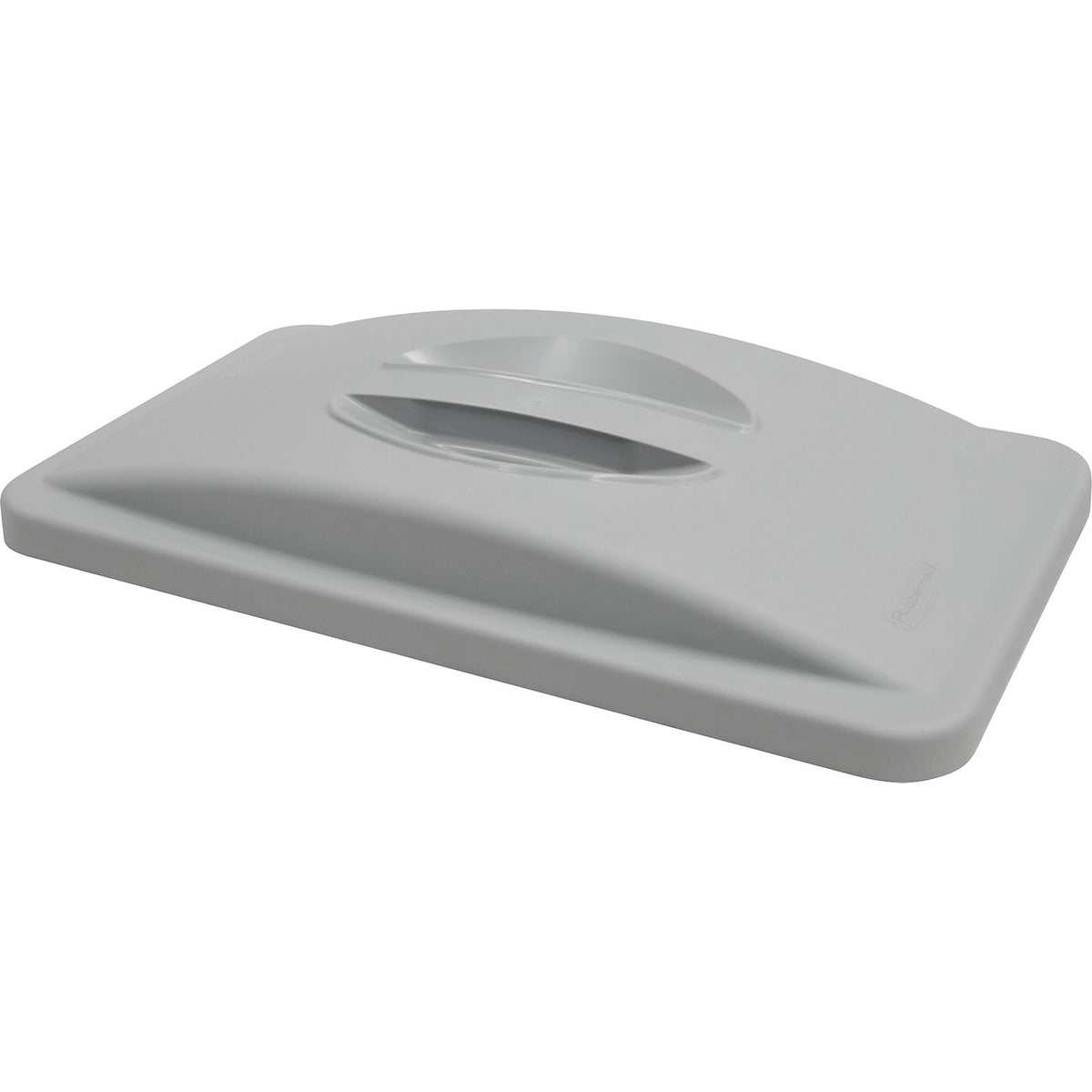 SLIM JIM® lid for 60 and 87 l containers, closed with recessed handle, grey.