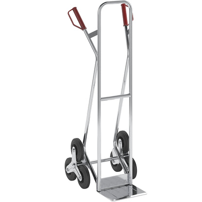 Aluminium stair climbing truck, footplate WxD 280 x 185 mm, max. load 150 kg.