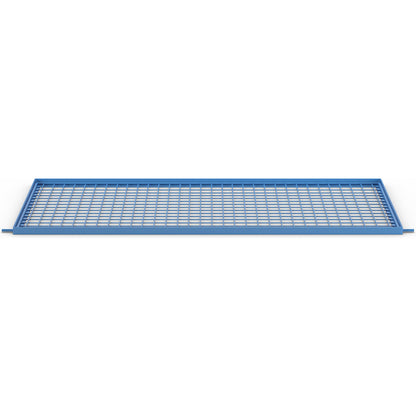 Shelf, LxW 1310 x 640 mm, made of wire mesh.