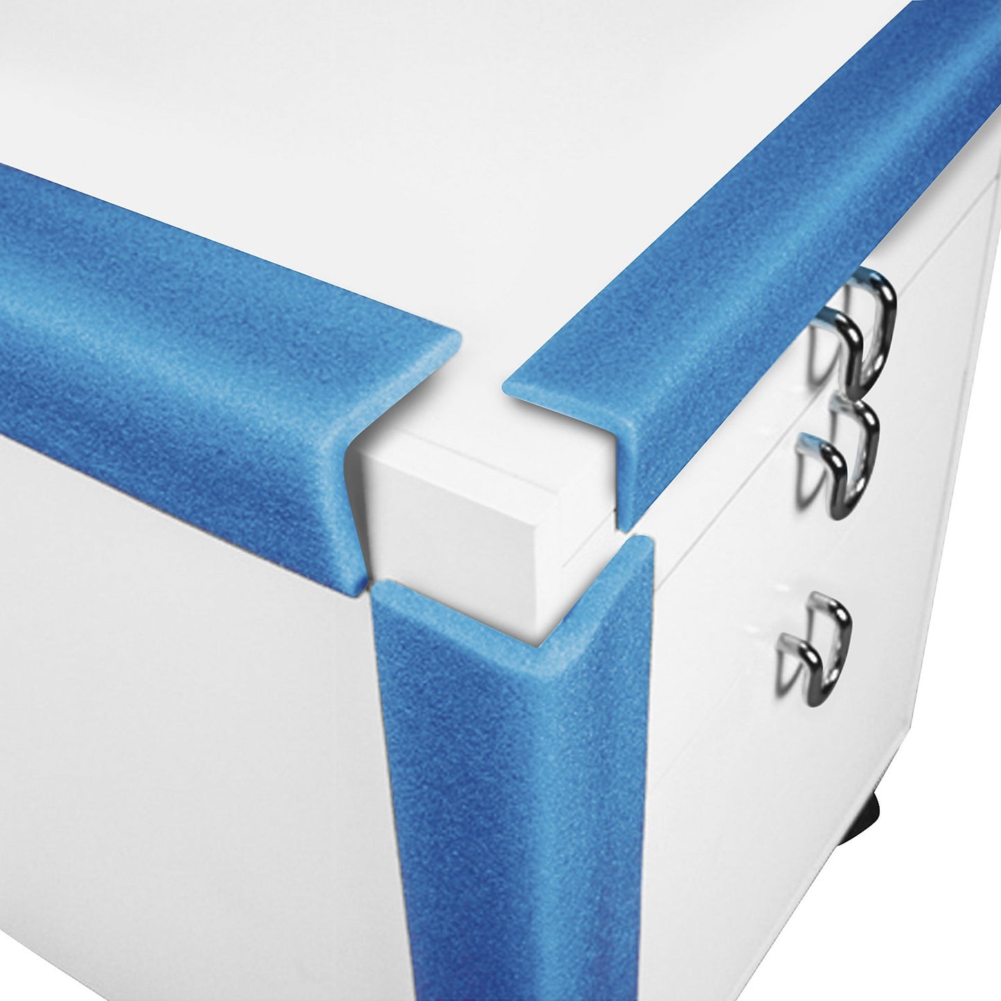 Edge protection profile, in an L shape, self adhesive, pack of 240, length 2 m, side dimensions 48 - 52 mm.