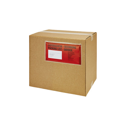 Document pouches, Packing list - Invoice imprint, pack of 1000, LxW 235 x 125 mm.