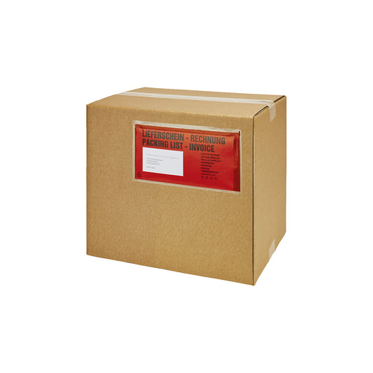 Document pouches, Packing list - Invoice imprint, pack of 1000, LxW 235 x 125 mm.