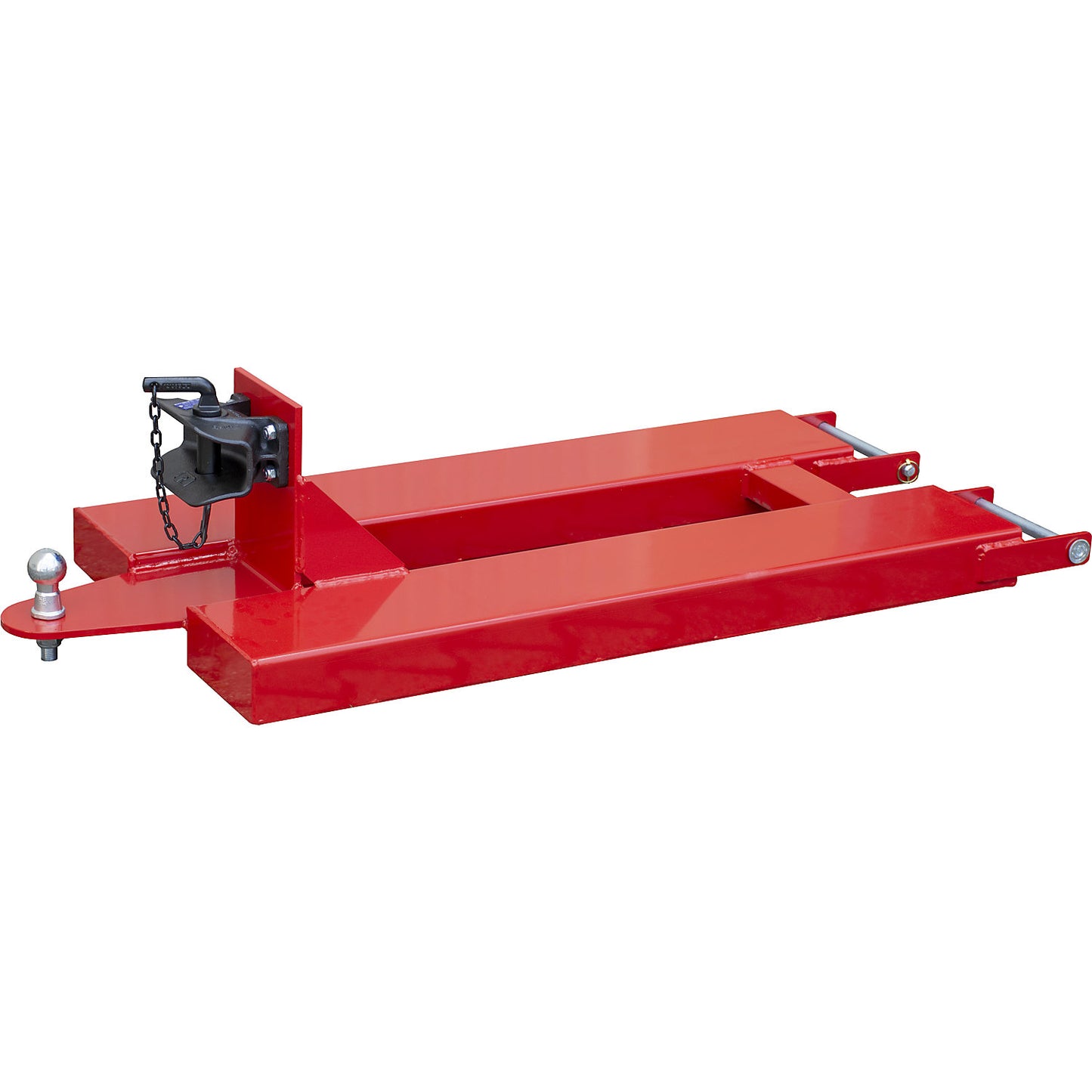 Shunting aid, with towing connection (bolt Ø 31.5 mm) and coupling ball, red.
