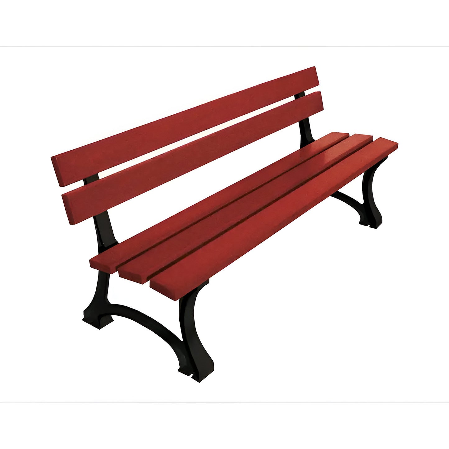 MORA bench, length 1800 mm, tropical wood, light oak, metallic.