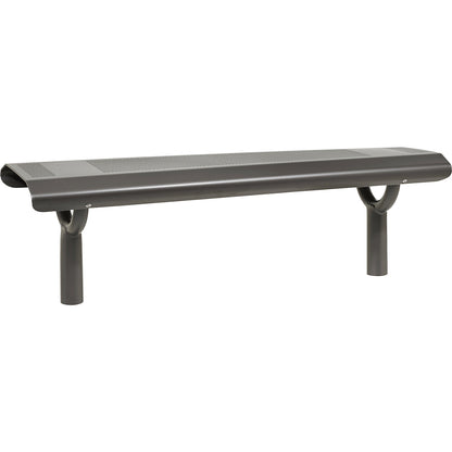 OSLO bench made of steel, seat height 450 mm, charcoal.
