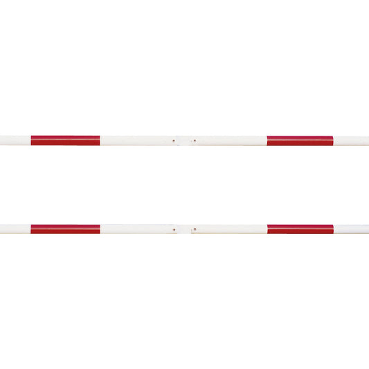 Railing system, cross pipe Ø 48 mm, red/white, length 2000 mm.