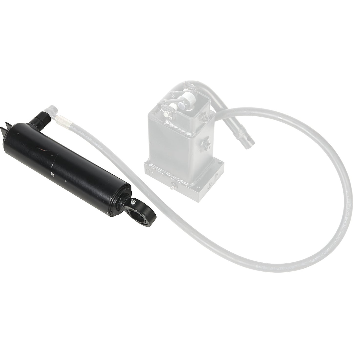 Hydraulic cylinder, for HTF 100 L, black.