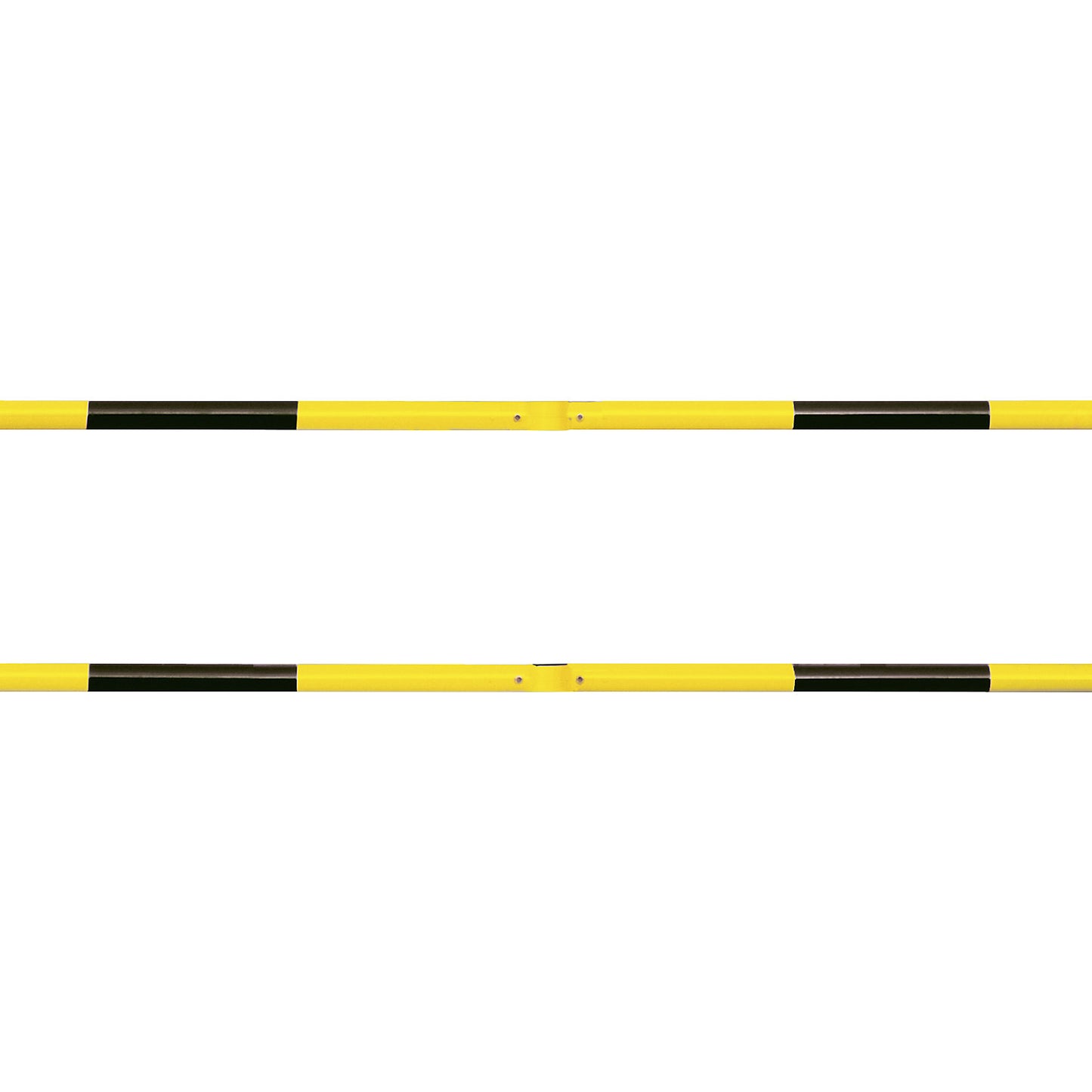 Railing system, cross pipe Ø 48 mm, yellow/black length 1000 mm.