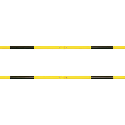 Railing system, cross pipe Ø 48 mm, yellow/black length 1000 mm.