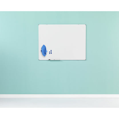 Whiteboard set incl. accessories, sheet steel, painted, WxH 900 x 600 mm.