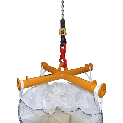 Beam for big bags, max. load 2000 kg, yellow orange RAL 2000.