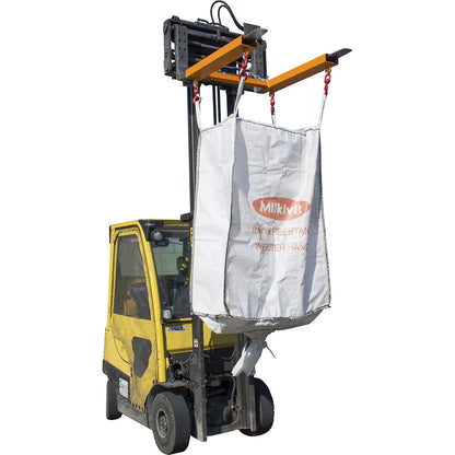 Beam for big bags, max. load 1250 kg, yellow orange RAL 2000.