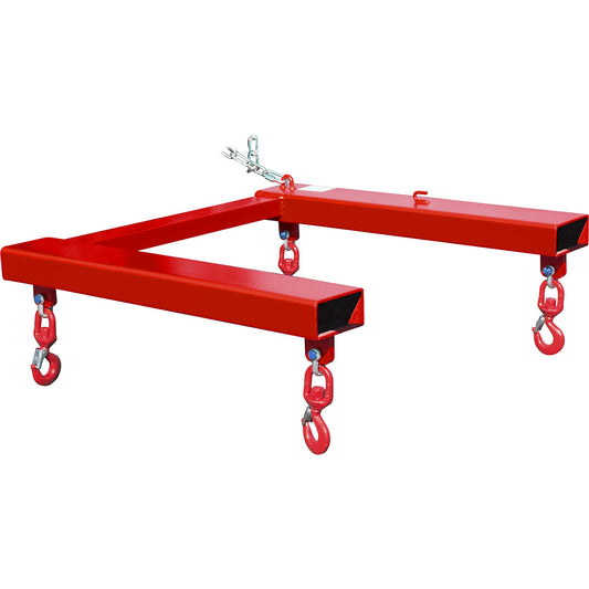 Beam for big bags, max. load 1250 kg, flame red RAL 3000.