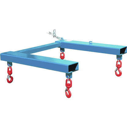 Beam for big bags, max. load 1250 kg, light blue RAL 5012.