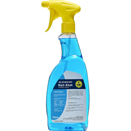 Anti-static cleaner, conductive, for ESD matting and tabletops, spray bottle, 750 ml.