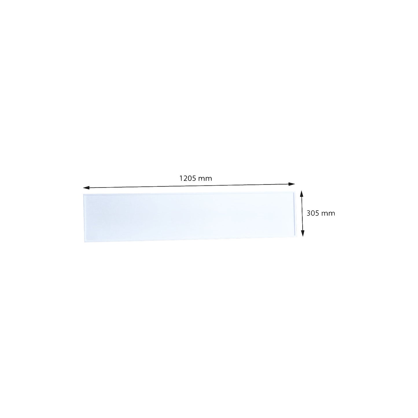 Infrared panel heater, with thermostat, 330 W, for room sizes up to 5 m².