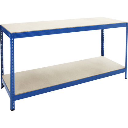 Work table, with 2 shelves, width 1800 mm.