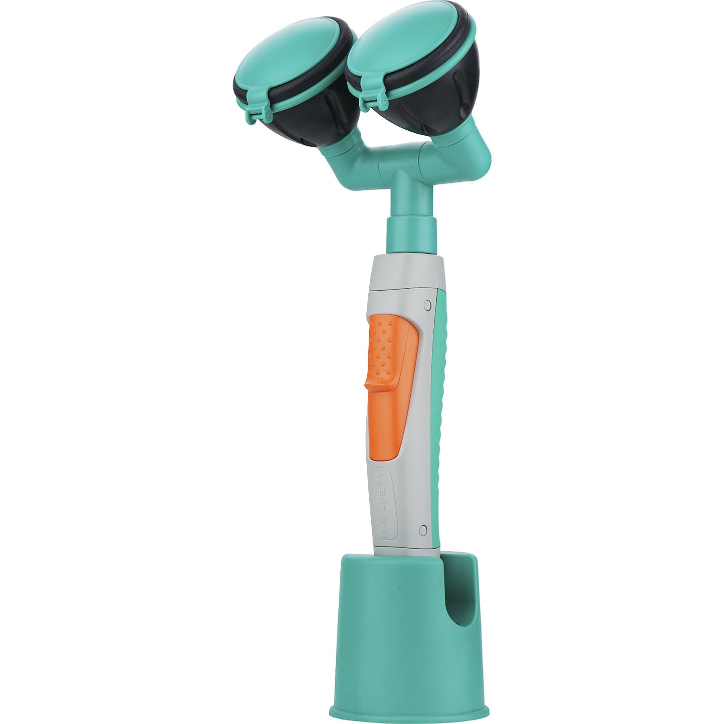 ClassicLine hand eye shower, 2 spray heads, grey, green.