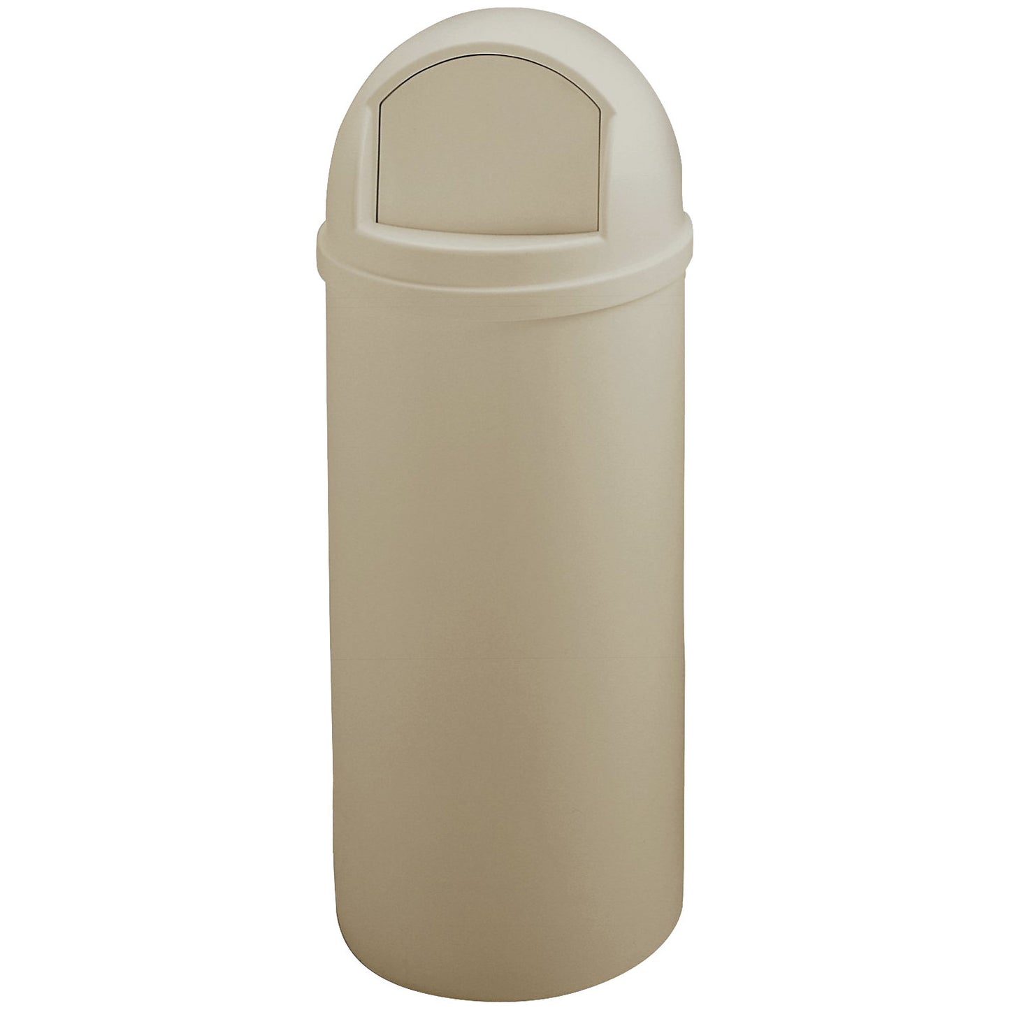 Waste collector (PE), fire preventing, capacity 57 l, HxØ 930 x 390 mm, beige.