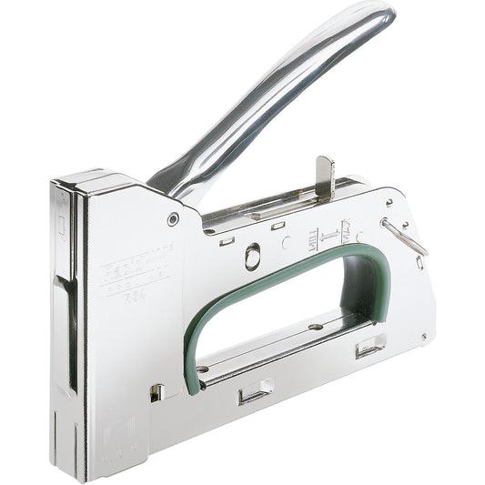 Staple gun, for open stapling, mechanical for staples 6 - 14 mm.