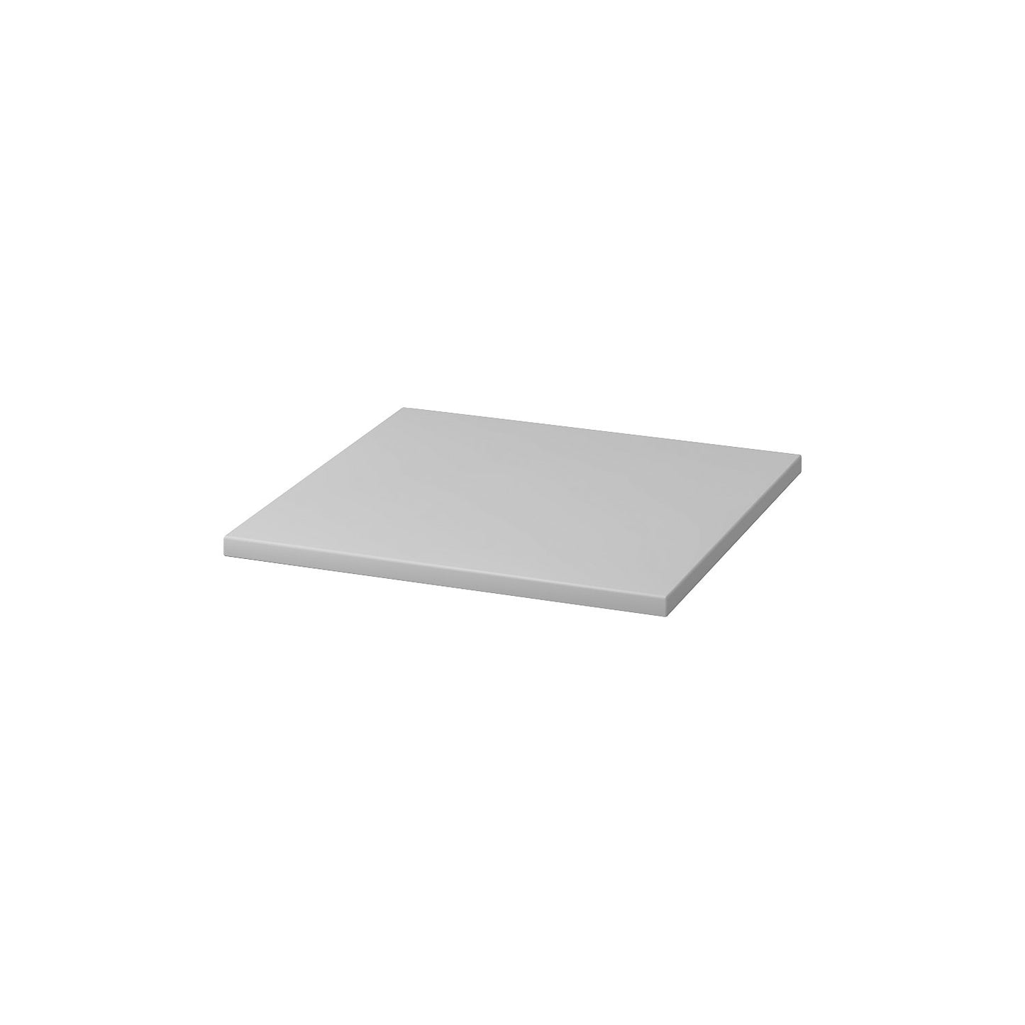Additional shelf, material thickness 19 mm, width 406 mm, light grey.