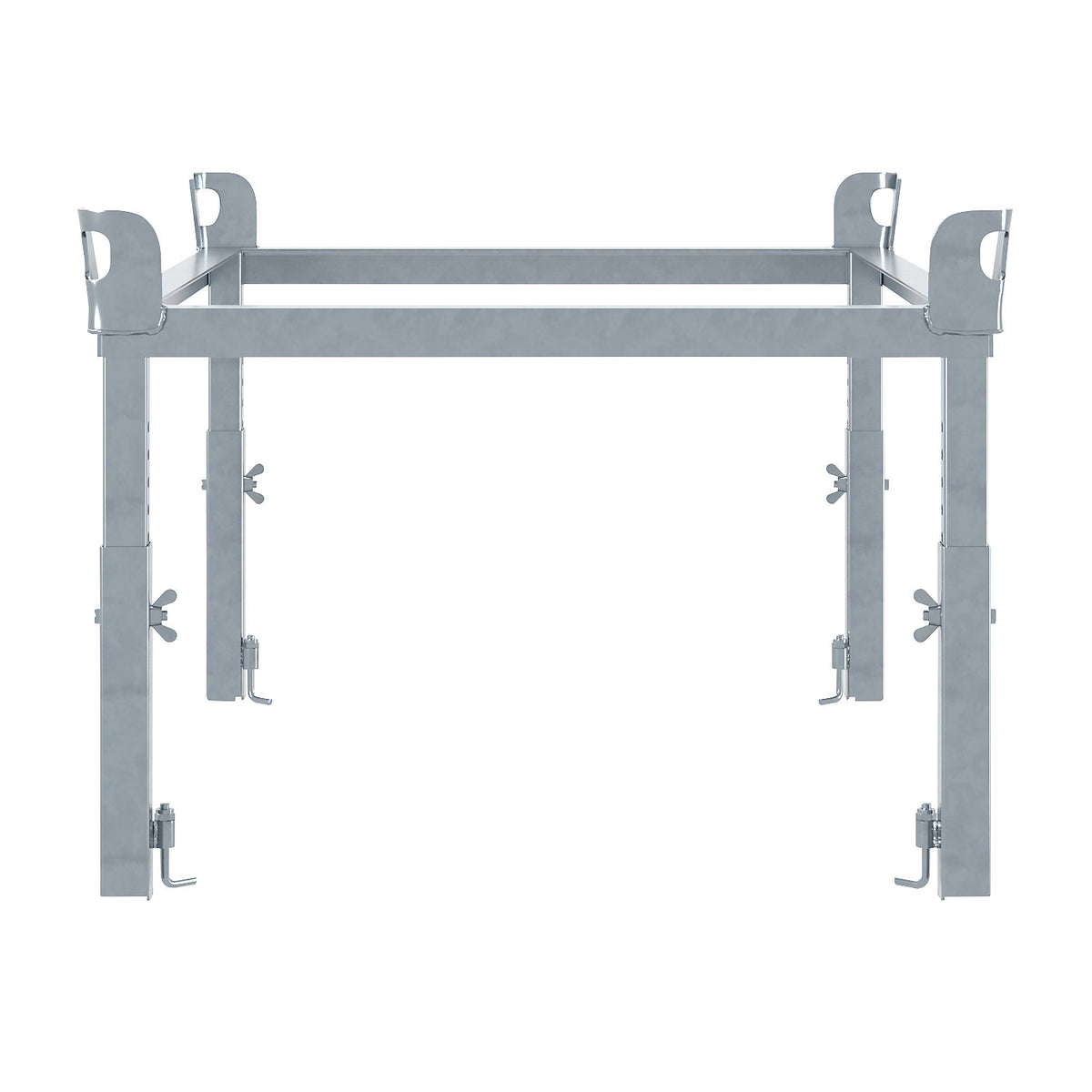 Collar for pallet dolly, height adjustable, zinc plated.