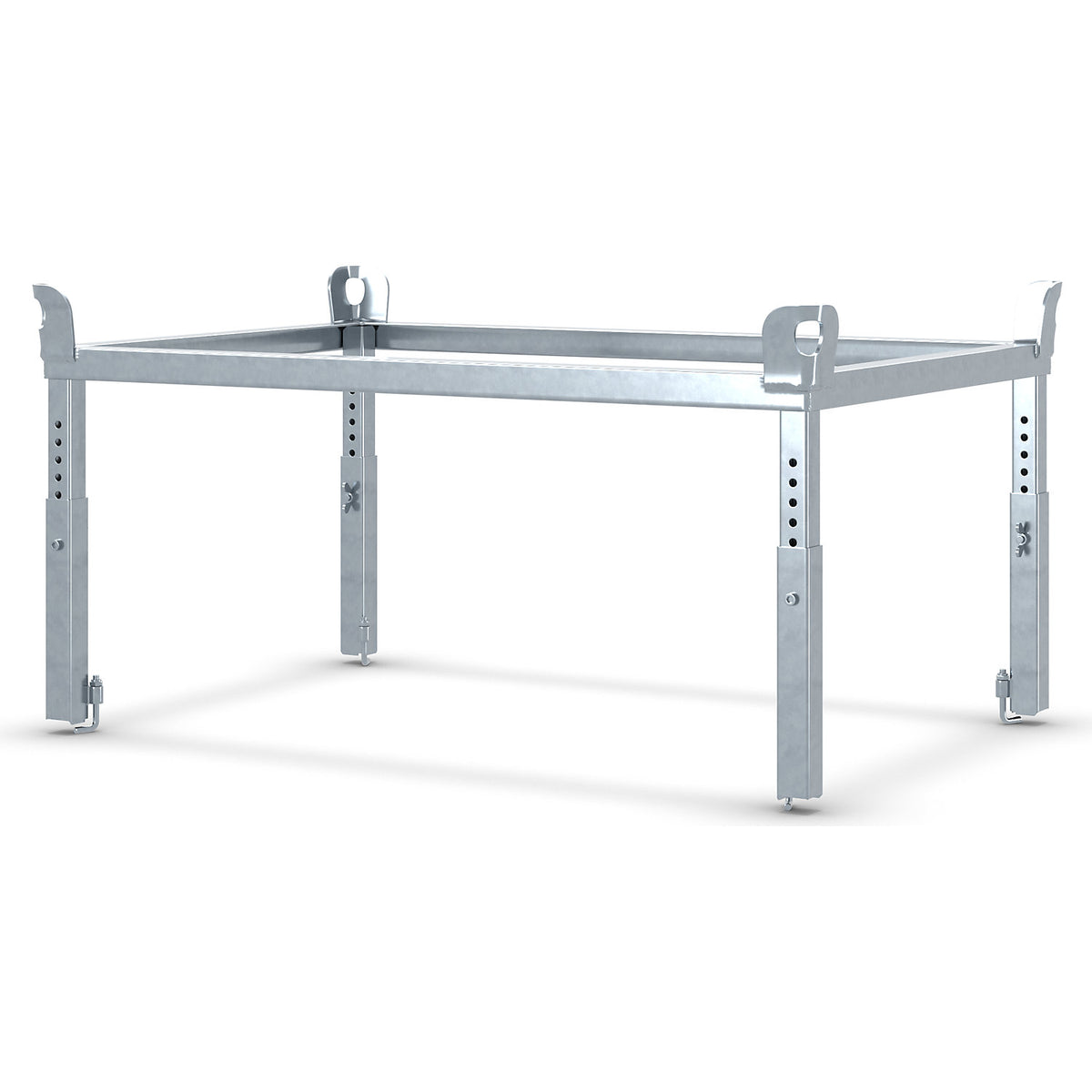 Collar for pallet dolly, height adjustable, zinc plated.